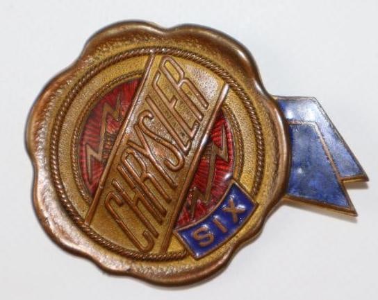1925-1927 Chrysler Six Radiator Emblem Badge (1 of 2)