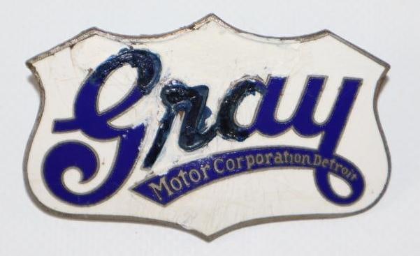 1922-1926 Gray Motor Car Co Radiator Emblem Badge (1 of 2)