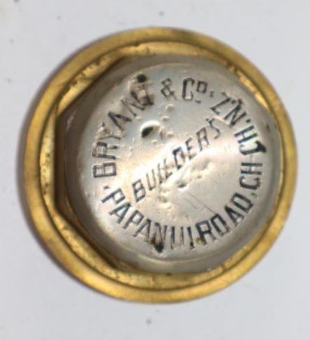 Bryant & Co Builders Brass Automobile Threaded Hubcap: 1.5" diameter