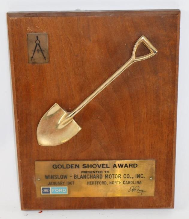1967 Ford Golden Shovel Award: 9" x 11"