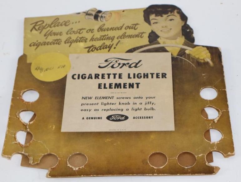 1940's-1950's Ford Cigarette Lighter Element Advertising Countertop Display (1 of 2)