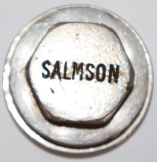 Salmson Automobile Threaded Hubcap: 2" diameter