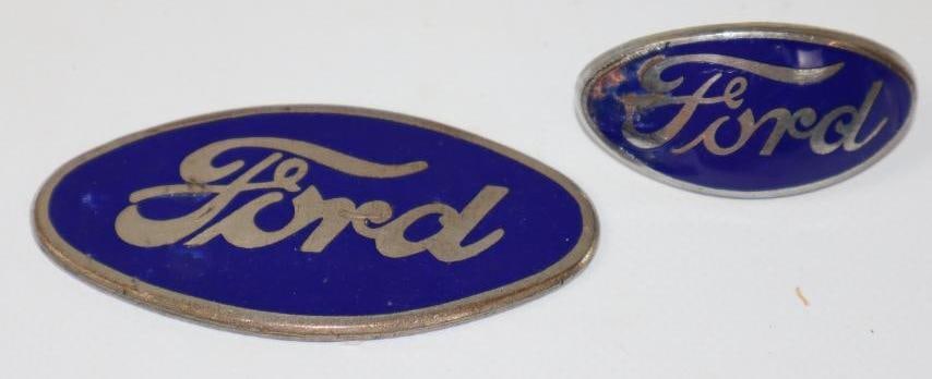 Group of 2 1927-1936 Ford Motor Car Co Radiator Emblem Badges (1 of 2)
