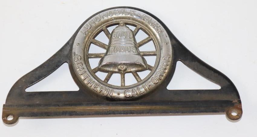 Automobile Club of Southern California "Good Roads" License Plate Topper (1 of 2)