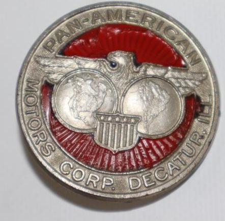 1917-1922 Pan-American Motor Car Co Radiator Emblem Badge (1 of 2)