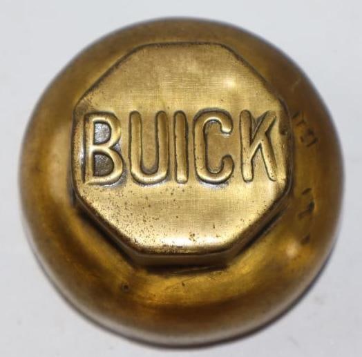 Buick Brass Automobile Threaded Hubcap (1 of 2)