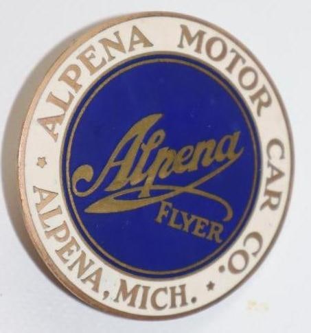 1911 Alpena Flyer Radiator Emblem Badge (1 of 2)