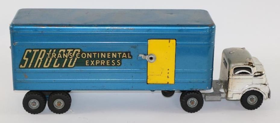 1950's-1960's Structo Pressed Steel Trans Continental Express Semi Truck (1 of 5)