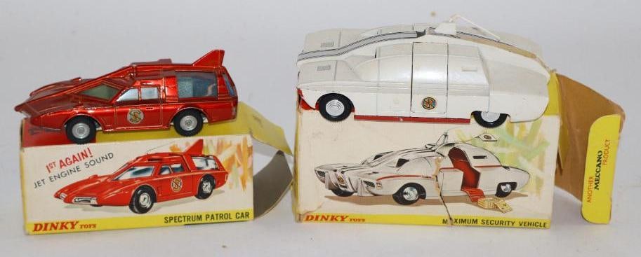 Group of 2 Dinky Spectrum and Maximum Security Vehicles w/ Box (1 of 3)