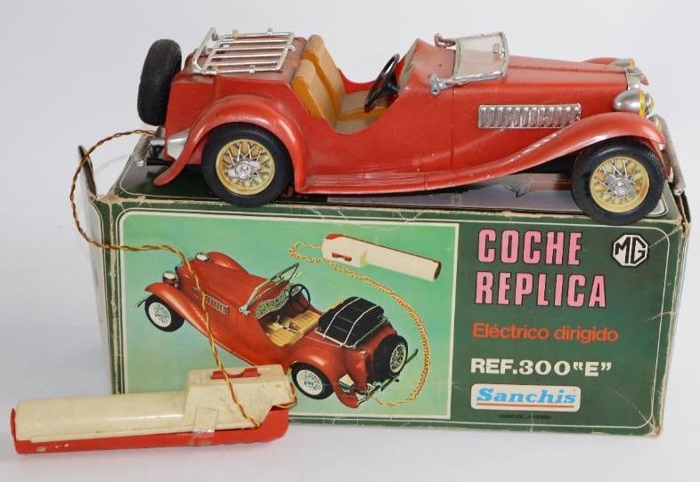 1930's MG Coche Replica Battery Operated w/ Remote Control Car by Sanchis w/ Box (1 of 3)
