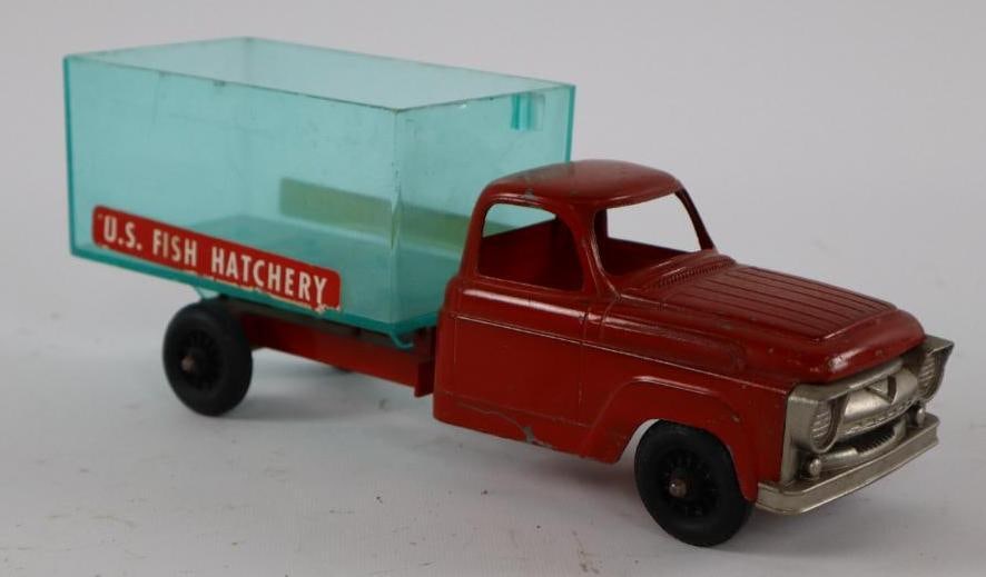 1950's-1960's Hubley U.S. Fish Hatchery Transport Truck: 10"