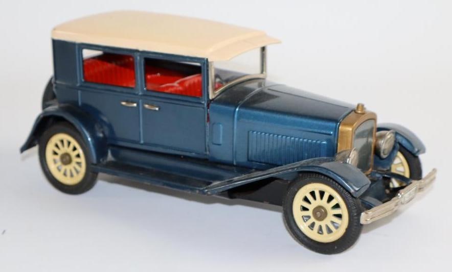 1925 Blue Sedan Friction Tin Toy Car from Japan (1 of 3)