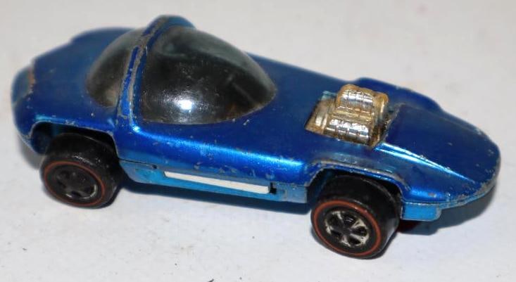 1960's Hot Wheel Redline Blue Silhouette Die Cast Cars (1 of 3)