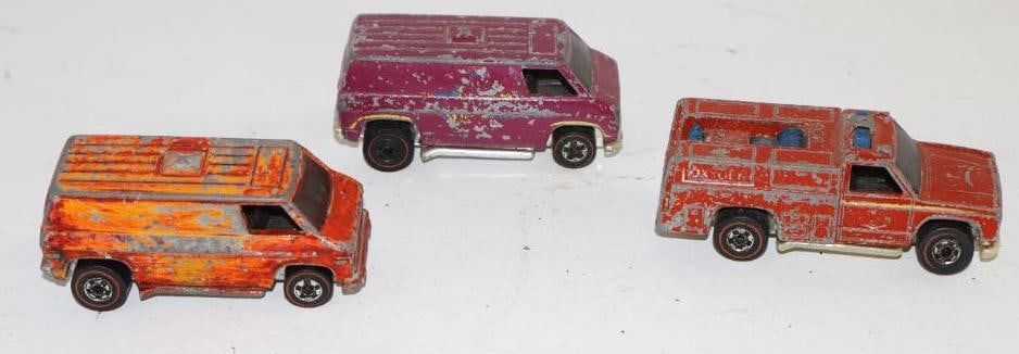 1970's Group of Three Hot Wheel Redline Die Cast Cars (1 of 3)