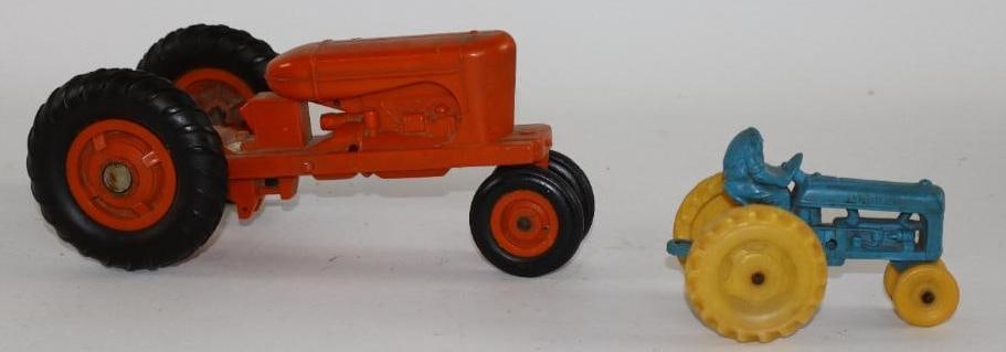Group of Two Auburn Rubber & Plastic Toy Tractor (1 of 3)