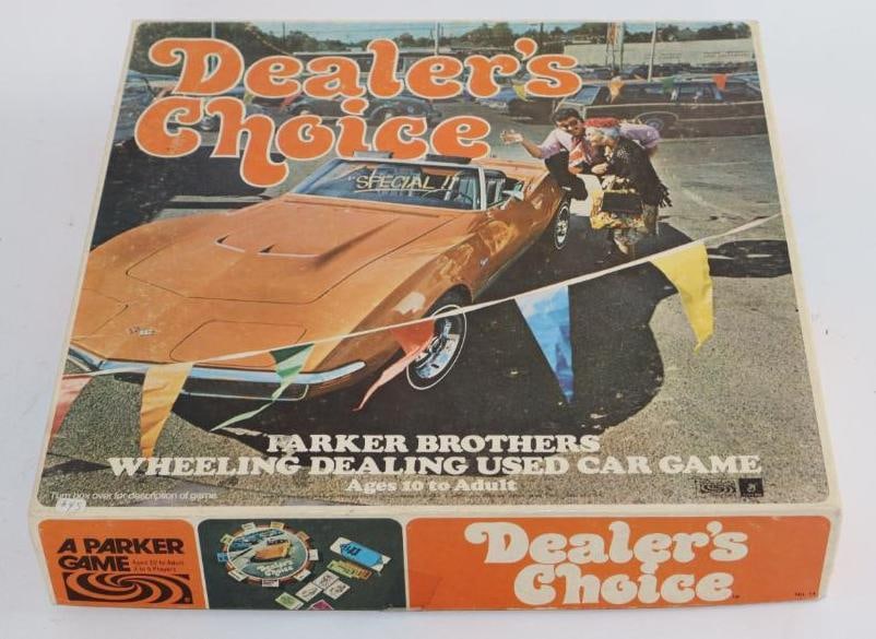 1960's Parker Brothers Dealers Choice Wheeling, Dealing Used Car Game: 13.5"