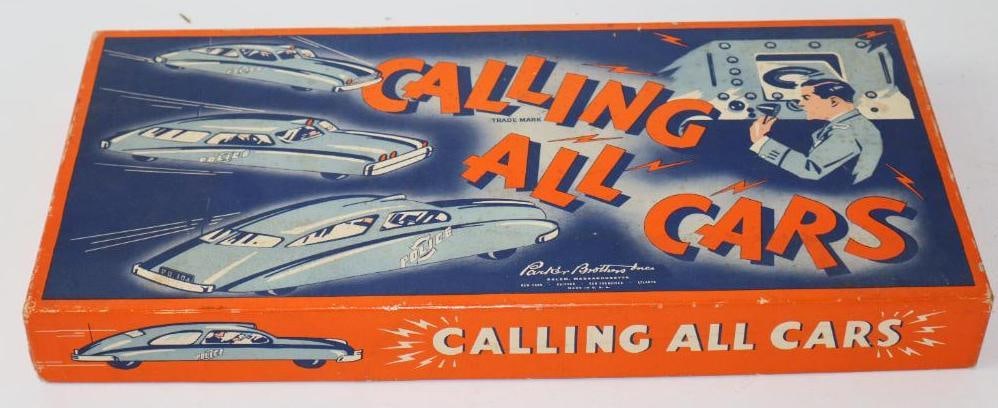 1940's Parker Brothers Calling All Cars Board Game: 16"