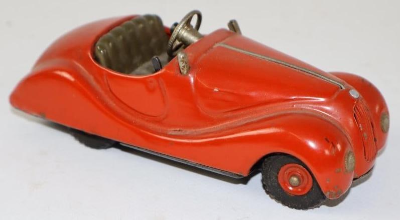 1930's Schuco German Wind Up Two Door Convertible Coupe (1 of 3)