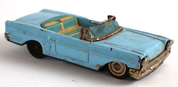 1950's - 1960's Chevy  Bandai Coupe Convertible Friction Tin Toy Car From Japan (1 of 3)
