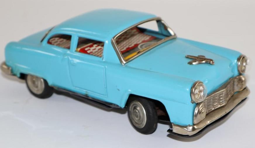 1950's - 1960's Pontiac Coupe Battery Operated Toy Tin Car From Japan (1 of 3)