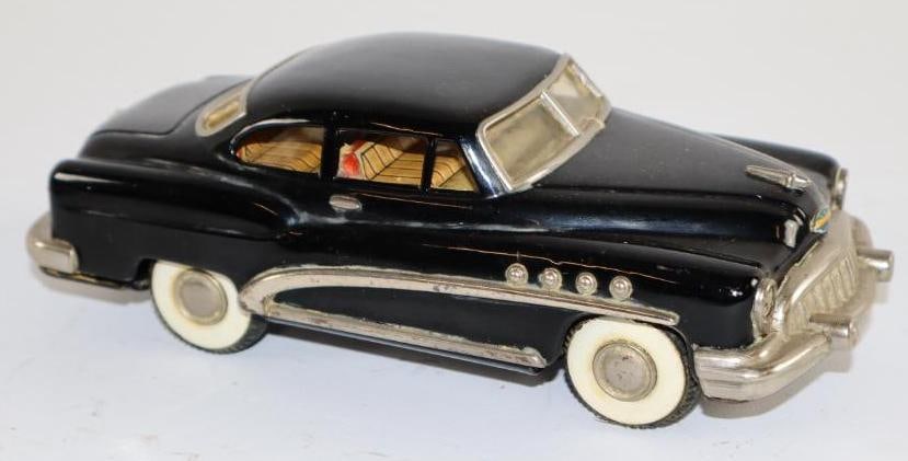 1950's -1960's Marusan Toys Co., Kosuge Toys Co. Buick Coupe Friction Toy Tin Car (1 of 3)