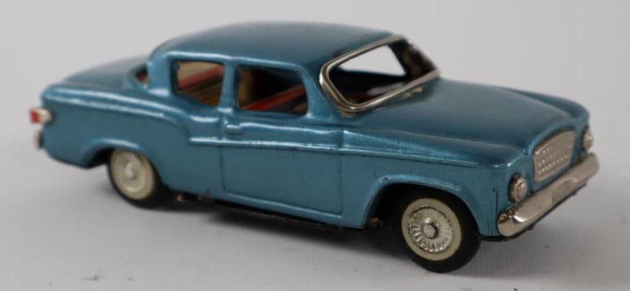 1950's -1960's Blue Coupe Friction Tin Toy Car From Japan (1 of 3)