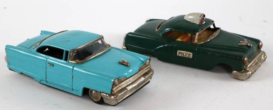 1950's - 1960's Group Of Two Tin Toy Cars From Japan (1 of 3)