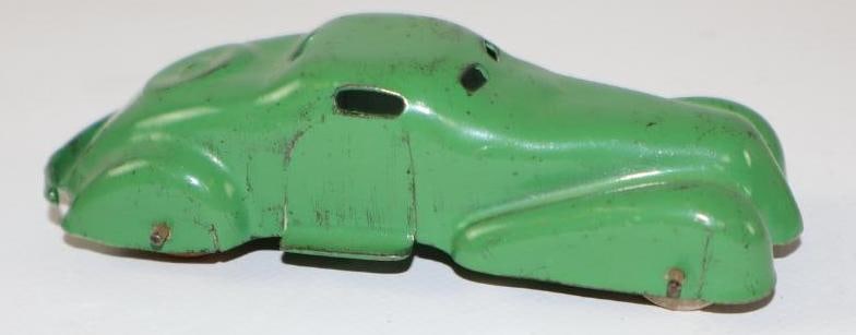1950's - 1960's Green Sedan Tin Toy Car (1 of 3)