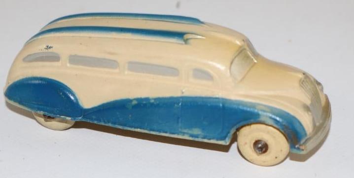 1940's The Sun Rubber Co Bus Toy Car (1 of 3)