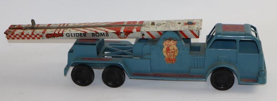 1956 Steve Canyons Squadron Glider Bomb Launching Truck by Ideal: 24"