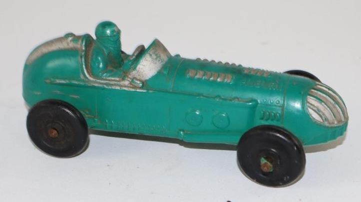 Auburn Rubber Co Green Racecar: 6"