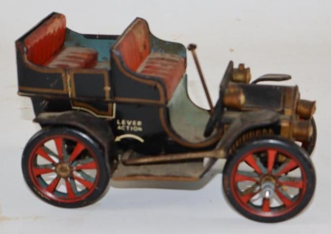 1920's Touring Lever Action Friction Toy Car (1 of 3)