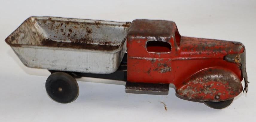 1930's Pressed Metal Dump Truck (1 of 3)