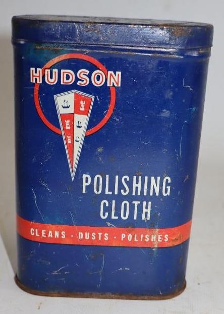 Hudson Automotive Polishing Cloth Advertising Tin (1 of 2)