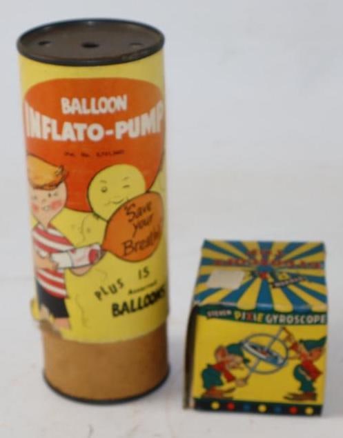 Group of 2 Pixie Gyro Scope In Box And Balloon Inflato-Pump (1 of 2)