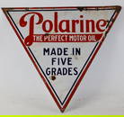 Polarine The Perfect Motor Oil Double Sided Hanging Porcelain Advertising Sign