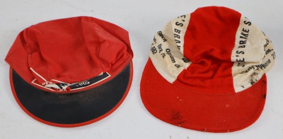 Group of 2 Oilzum & Champion Spark Plug Advertising Hats (1 of 2)