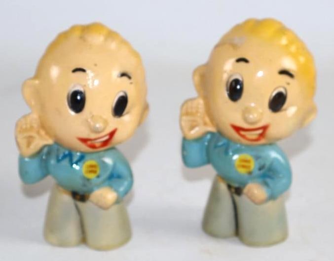 Pair Of Lennie Lennox Heating/ Cooling Advertising Salt & Pepper Shakers (1 of 2)