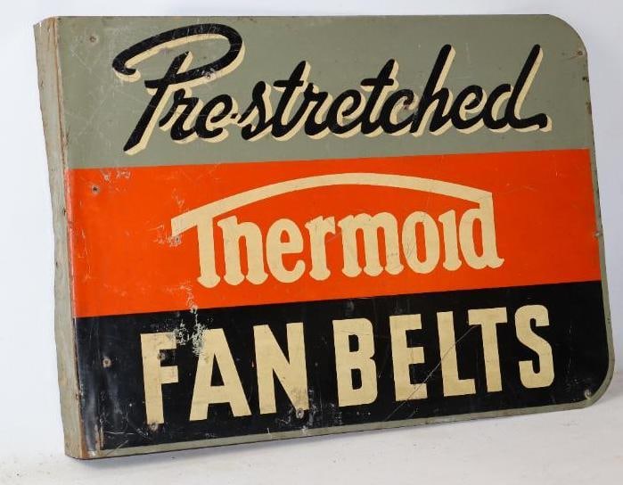 Pre-Stretched Thermoid Fan Belts Double Sided Flanged Sign (1 of 2)