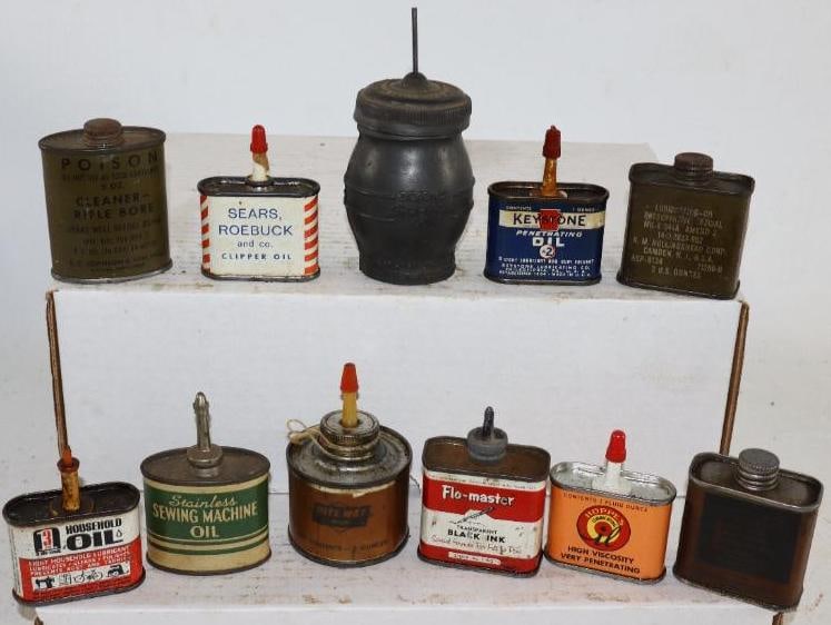 Group of 11 Household Handy Oilers (1 of 2)