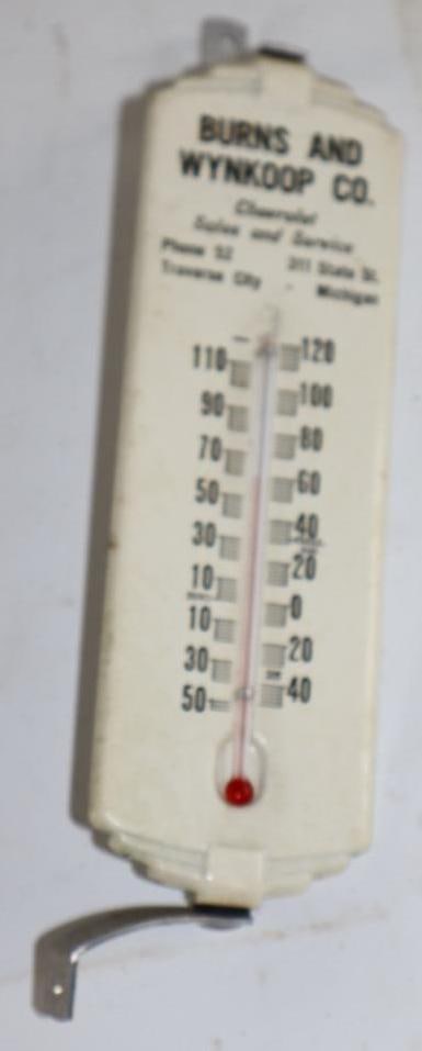Burns & Wynkoop Company Chevrolet Sales & Services Advertising Thermometers (1 of 3)