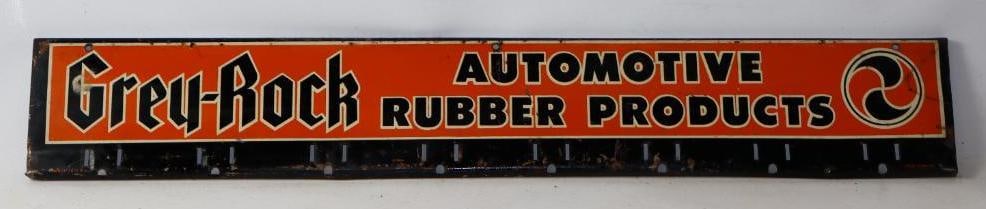 Grey-Rock Automotive Rubber Products Hanging Display Rack Advertising Sign (1 of 2)