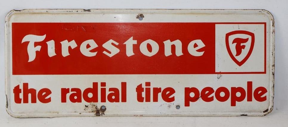 Firestone The Radial Tire People Advertising Display Rack Sign (1 of 2)