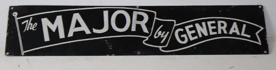 The Major By General Single Sided Advertising Tin Sign (1 of 2)