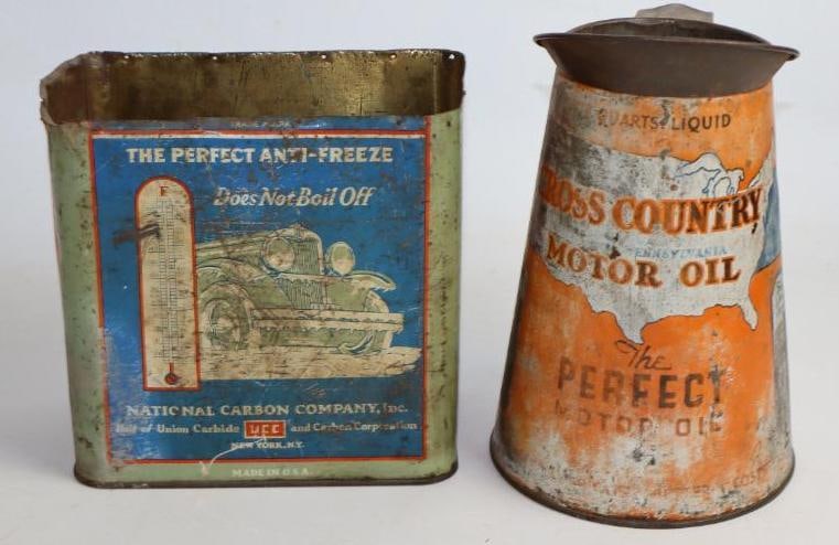 Group of 2 Cross Country and Ever Ready Oil Cans (1 of 3)