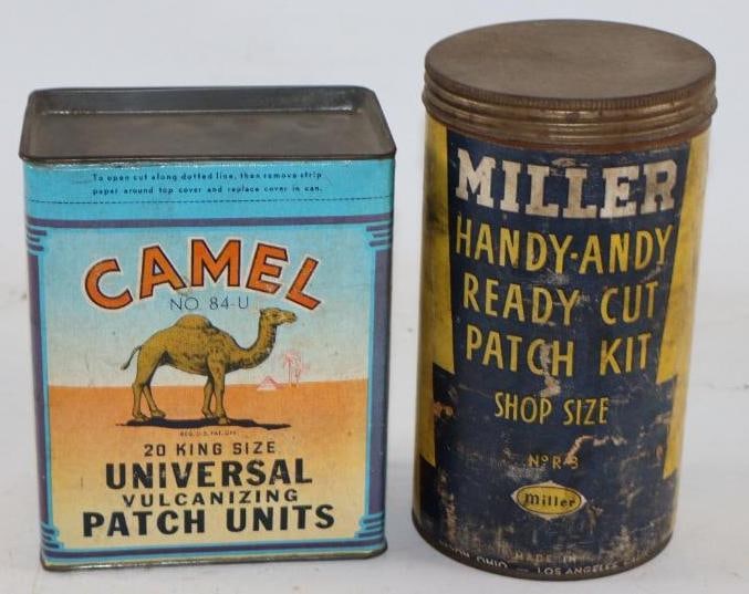 Group of 2 Miller and Camel Shop Size Tire Patch Kits (1 of 2)