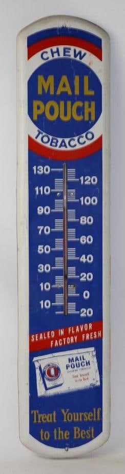 Chew Mail Pouch Tobacco Advertising Thermometer (1 of 4)