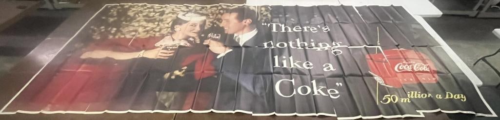 NOS Graphic Coca-Cola "There's Nothing Like a Coke" Advertising Billboard Poster (1 of 3)