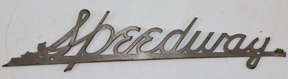 Speedway Automobile Radiator Emblem Script (1 of 2)