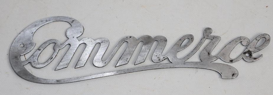 Commerce Automobile Radiator Emblem Script (1 of 2)